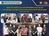 “Jadikan Role Model Untuk Meraih WBK/WBBM” Pesan Kakanwil Saat Melakukan Kunjungan Ke Kanim Kelas I Khusus Non TPI Jakarta Selatan