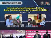 Kadiv Yankumham Kanwil Kemenkumham DKI Jakarta Saksikan Pelantikan Komisioner dan Pengawas LKMN 2022-2025