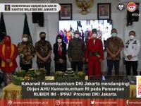 Kakanwil Kemenkumham DKI Jakarta hadir di Peresmian Rumah Bersama Ikatan Notaris Indonesia (INI) dan Ikatan Pejabat Pembuat Akta Tanah (IPPAT) Provinsi DKI Jakarta