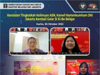 Konsisten Tingkatkan Keilmuan ASN, Kanwil Kemenkumham DKI Jakarta Kembali Gelar Si Ki-Be Belajar