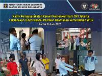 Kadiv Pemasyarakatan Kanwil Kemenkumham DKI Jakarta Laksanakan Bintorwasdal Pastikan Keamanan Pemindahan WBP