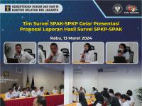 Tim Survei SPAK-SPKP Gelar Presentasi Proposal Laporan Hasil Survei SPKP-SPAK