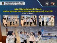 Kakanwil Kemenkumham DKI Jakarta Monitoring Kesiapan Kanim Soetta Penyelenggaraan Haji Tahun 2022