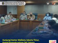 Kunjungi Kantor Walikota Jakarta Timur, Kanwil Kemenkumham DKI Jakarta Beri Arahan Data Dukung KKPHAM Tahun 2022
