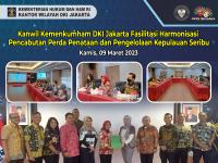 Kanwil Kemenkumham DKI Jakarta Fasilitasi Harmonisasi Pencabutan Perda Penataan dan Pengelolaan Kepulauan Seribu