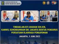 Tindaklanjuti Arahan Sekjen, Kanwil Kemenkumham DKI Jakarta Bentuk Pengurus Persatuan Olahraga Pengayoman