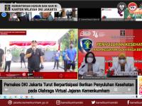 Pernakes DKI Jakarta Turut Berpartisipasi Berikan Penyuluhan Kesehatan pada Olahraga Virtual Jajaran Kemenkumham