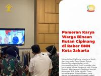 Pameran Karya Warga Binaan Rutan Cipinang di Raker BNNK Jakarta Timur