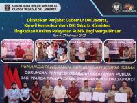 Disaksikan Pejabat Gubernur DKI Jakarta, Kanwil Kemenkumham DKI Jakarta Konsisten Tingkatkan Kualitas Pelayanan Publik Bagi Warga Binaan