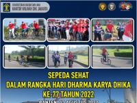 Peringatan HDKD ke-77, Pimti Pratama Kanwil Kemenkumham DKI Jakarta Turut Serta Meriahkan Kegiatan Fun Bike