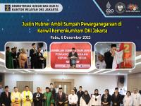 Justin Hubner Ambil Sumpah Pewarganegaraan di Kanwil Kemenkumham DKI Jakarta