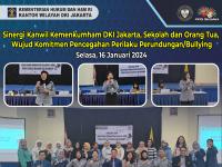Sinergi Kanwil Kemenkumham DKI Jakarta, Sekolah dan Orang Tua, Wujud Komitmen Pencegahan Perilaku Perundungan/Bullying