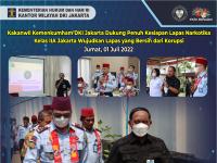 Kakanwil Kemenkumham DKI Jakarta Dukung Penuh Kesiapan Lapas Narkotika Kelas IIA Jakarta Wujudkan Lapas yang Bersih dari Korupsi