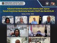 Kakanwil Kemenkumham DKI Jakarta Ajak Jajaran Penuhi Komitmen Berkinerja Semakin PASTI dan BerAKHLAK