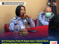 Beri Penguatan Pada PK Bapas Kelas I Jakarta Barat, Kadivpas Harapkan Peningkatan Kompetensi