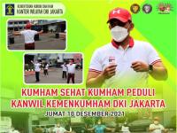 Kakanwil Kemenkumham DKI Jakarta Tingkatkan Produktifitas Pegawai dengan Kumham Sehat Kumham Produktif