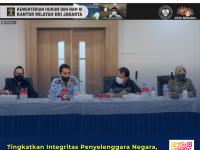 Tingkatkan Integritas Penyelenggara Negara, Kanwil Kemenkumham DKI Jakarta Gelar Rapat Presentasi Proposal Monev IPK-IKM