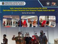 Kadiv Yankumham Kanwil Kemenkumham DKI Jakarta Optimalkan Persiapan Peresmian Gerai Pelayanan Terpadu Hukum dan HAM