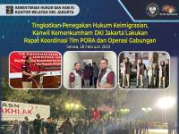 Tingkatkan Penegakan Hukum Keimigrasian, Kanwil Kemenkumham DKI Jakarta Lakukan Rapat Koordinasi Tim PORA dan Operasi Gabungan