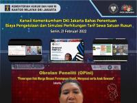 Kanwil Kemenkumham DKI Jakarta Bahas Penentuan Biaya Pengelolaan dan Simulasi Perhitungan Tarif Sewa Satuan Rusun