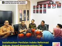Sosialisasikan Penilaian Indeks Reformasi Hukum, Kanwil Kemenkumham DKI Jakarta Gandeng Tim BSK