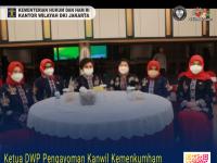 Ketua DWP Pengayoman Kanwil Kemenkumham DKI Jakarta Turut Hadiri Peringatan HUT PIPAS Ke-18