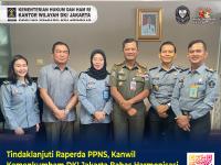 Tindaklanjuti Raperda PPNS, Kanwil Kemenkumham DKI Jakarta Bahas Harmonisasi Raperda ke Satpol PP Provinsi DKI Jakarta