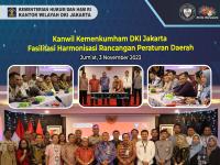 Kanwil Kemenkumham DKI Jakarta Fasilitasi Harmonisasi Rancangan Peraturan Daerah