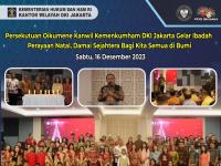 Persekutuan Oikumene Kanwil Kemenkumham DKI Jakarta Gelar Ibadah Perayaan Natal, Damai Sejahtera Bagi Kita Semua di Bumi