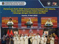 Pertemuan Rutin DWP Kanwil Kemenkumham DKI Jakarta, Peran Aktif Perempuan Dalam Penguatan Keluarga dengan Memaknai Idul Fitri