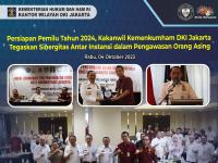 Persiapan Pemilu Tahun 2024, Kakanwil Kemenkumham DKI Jakarta Tegaskan Sinergitas Antar Instansi dalam Pengawasan Orang Asing