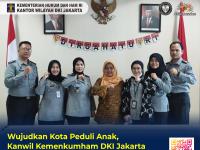 Wujudkan Kota Peduli Anak, Kanwil Kemenkumham DKI Jakarta Kunjungi PPAPP Jakarta Barat