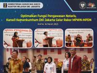 Optimalkan Fungsi Pengawasan Notaris, Kanwil Kemenkumham DKI Jakarta Gelar Rakor MPWN-MPDN