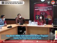 Siap Meraih WBBM, Kadiv Administrasi Berikan Penguatan kepada pada Tim Pokja Kanim Jakarta Pusat
