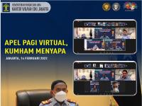 Laksanakan Jukrah Sekjen, Kakanwil Kemenkumham DKI Jakarta Sapa Pegawai Melalui Apel Pagi “Kumham Menyapa”