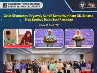 Gelar Silaturahmi Pegawai, Kanwil Kemenkumham DKI Jakarta Siap Sambut Bulan Suci Ramadan