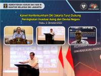 Kanwil Kemenkumham DKI Jakarta Turut Dukung Peningkatan Investasi Asing dan Devisa Negara