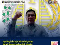 Apel Pagi Virtual, Kadiv Keimigrasian Kanwil Kemenkumham DKI Jakarta: 