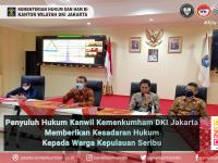 Penyuluh Hukum Kanwil Kemenkumham DKI Jakarta Memberikan Kesadaran Hukum Kepada Warga Kepulauan Seribu