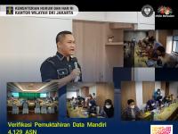 Kanwil Kemenkumham DKI Jakarta Verifikasi dan Mutakhirkan Data Mandiri 4.129 Orang Pegawai Melalui Aplikasi SiASN BKN
