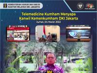 Kanwil Kemenkumham DKI Jakarta Hadiri Telemedicine 