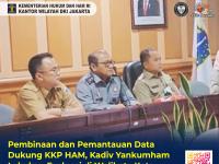 Pembinaan dan Pemantauan Data Dukung KKP HAM, Kadiv Yankumham Lakukan Evaluasi di Walikota Kota Administrasi Jakarta Selatan