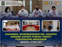 Kakanwil Kemenkumham DKI Jakarta Dorong Satker Penuhi Target Penyerapan Anggaran