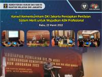 Kanwil Kemenkumham DKI Jakarta Persiapkan Penilaian Sistem Merit untuk Wujudkan ASN Profesional
