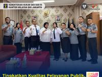 Tingkatkan Kualitas Pelayanan Publik, Kanwil Kemenkumham DKI Monev Survei IPK-IKM
