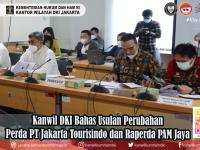 Kanwil DKI Bahas Usulan Perubahan Perda PT Jakarta Tourisindo dan Raperda PAM Jaya