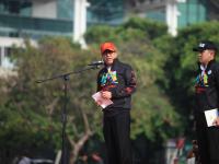 Menteri Hukum Dan HAM Gelar Pasukan Jelang Asean Games Di Lingkungan Kantor Imigrasi Soekarno Hatta