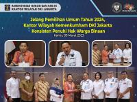Jelang Pemilihan Umum Tahun 2024, Kantor Wilayah Kemenkumham DKI Jakarta Konsisten Penuhi Hak Warga Binaan