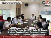 Plt. Kadiv Yankum dan HAM, Saffar M. Godam Evaluasi Capaian Kinerja Semester II Kepada Jajaran Divisi Pelayanan Hukum dan HAM