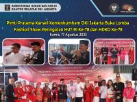 Pimti Pratama Kanwil Kemenkumham DKI Jakarta Buka Lomba Fashion Show Peringatan HUT RI Ke-78 dan HDKD Ke-78